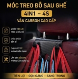 (2 mẫu) Móc treo đồ sau ghế 4in1 - 4s