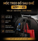 (2 mẫu) Móc treo đồ sau ghế 4in1 - 4s