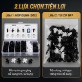 (KH) Set 100 đinh tán nhựa, ốc vít nhựa, chốt nở cho phụ tùng xe ô tô