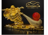 Tượng phật di lặc mạ vàng kéo bao tiền