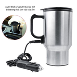 Cốc đun nước giữ nhiệt 12V-24V trên ô tô có cốc đế tháo rời dung tích 300ml - Hộp trắng