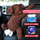 Hộp Đựng Khăn Giấy Treo Vai Ghế Oto Hình Chú Khỉ PIPI Ngộ Nghĩnh