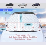 Bạt kính lái hút nam châm có tai che gương fom mới 2025