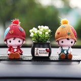 Mô hình Tượng bé gái bé trai dễ thương - phụ kiện trang trí