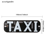 Mào taxi dạng led mỏng - chế độ chuyển đổi 2 màu