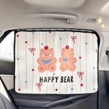 Rèm vải Cotton che nắng bên trong ô tô kích thước 70x50cm