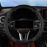 Bọc vô lăng Luxury Car vân carbon phối da nhiều màu size 38-47cm xe con xe tải - L25