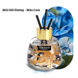 Lọ tinh dầu thơm phòng THALO khử mùi ô tô thiết kế sang trọng có que gỗ khuếch tán 120ml