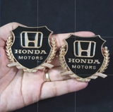 Bộ 2 miếng dán kim loại bông lúa logo