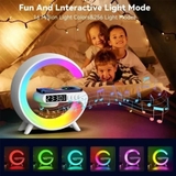G63 Loa Thông Minh Đèn Thông Minh Máy Âm Thanh Loa Không Dây Sạc Điện Thoại & Báo ĐộngClock RGB