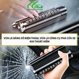 Bảng ghi số kiêm búa phá kính chất liệu kim loại kèm sáp thơm - BPK