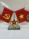 Bộ Cờ Đảng Và Cờ Tổ Quốc Trang Trí Xe Ô Tô, Văn Phòng Bàn Làm Việc