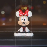 Chuột Mickey Minie Đính Đá Lắc Lư Đầu Dễ Thương Trang Trí Taplo ô tô