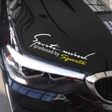 Tem dán decal Sport mind produced by Sports - tem dán nắp capo size 31x11cm