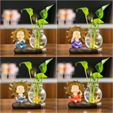 combo không nghe,không nói,không nhìn,không làm+4 bình thủy sinh