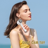 (3 màu) Quạt Cầm Tay Làm Mát Nhanh Công Nghệ Mới Chất Bán Dẫn Borneol Nhanh Chóng Làm Mát Quạt Kẹp Siêu Yên Tĩnh