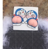 Set 2 miếng dán sticker doremon silicon chống va đập