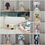Chú Chó Poodle Thông Minh Lắc Đầu Trang Trí Taplo Ô Tô - Bàn Làm Việc - Bánh Sinh Nhật