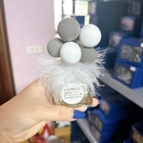 Bình bóng xốp cổ lông vũ