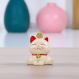 Mô hình mèo sứ - Mèo thần tài hũ tiền