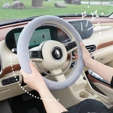 Bọc vô lăng tai mèo chất liệu lông thỏ mềm