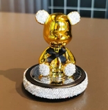 Bearbrick series - Gấu cổ nơ đính đá chứa sáp thơm màu