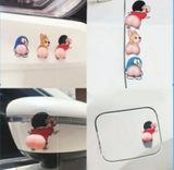 Set 2 miếng dán sticker doremon silicon chống va đập