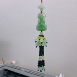 Khánh treo xe phong thủy, dây tua rua đá