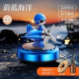 Máy Bay Trang Trí Taplo Xe Hơi/Bàn Làm Việc Chạy Bằng Năng Lượng Mặt Trời (Có Kèm Tinh Dầu Nước Hoa)