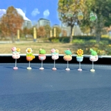 Sét bông hoa lò xo lắc lư trang trí ô tô màn hình DVD Gương Chiếu Hậu