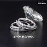 Bộ đính đá full nội thất xe Hyundai Kona, chất liệu đá cao cấp Swarovski, mạ viền crom không han gỉ, sang trọng