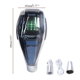 Tay Nắm Cần Số Pha Lê - Kính 5D - Đèn Led Đổi Màu - Logo Riêng Cho Dòng Xe Số Tự Động Chân Ren