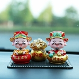 Ông thần tài hũ tiền trang trí taplo ( mẫu cao )