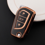 (TPU) Ốp khóa mạ nhựa dẻo silicon hãng xe TOYOTA