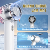 (3 màu) Quạt Cầm Tay Làm Mát Nhanh Công Nghệ Mới Chất Bán Dẫn Borneol Nhanh Chóng Làm Mát Quạt Kẹp Siêu Yên Tĩnh