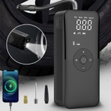 Bơm lốp Ô Tô CARSUN Mini Sạc Pin Điện Tử Tự Ngắt Không Dây - Máy Bơm Hơi Đa Năng Kèm Sạc Tiện Dụng Chất Lượng Cao