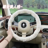 Bọc vô lăng tai mèo chất liệu lông thỏ mềm