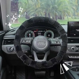 Bọc vô lăng tai mèo chất liệu lông thỏ mềm