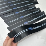 Sét 9 miếng vân carbon chống trầy xước bậc và cốp xe ( gồm 8 miếng bậc + 1 miếng cốp ) - NBC