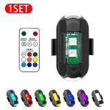 Sét 1 Đèn LED Cảnh Báo Chống Va Chạm 7 Màu Drone Mini- Có Remote điều khiển từ xa