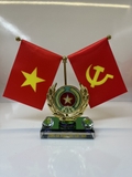 Bộ Cờ Đảng Và Cờ Tổ Quốc Trang Trí Xe Ô Tô, Văn Phòng Bàn Làm Việc