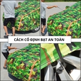 [Vải Bạt Dù Siêu Dày 3 Lớp - Siều Bền] Bạt Phủ Toàn Xe Ô Tô Màu Rằn Di - Quân Đội