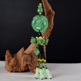 Khánh treo xe phong thủy, dây tua rua đá