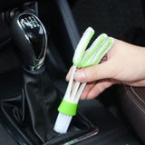 Chổi vệ sinh khe kẽ cửa gió 2 đầu mini- màu xanh