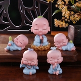 Bộ 5 Tượng Tiểu Vui Vẻ Bình An Trang Trí Nhà Cửa Để Xe Ô Tô - đơn giá 1 ông