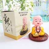 Tượng Phật Di Lặc Cười Gật Đầu Dùng Năng Lượng Mặt Trời - Mang lại sự thư thái, hoan hỷ, tài lộc cho gia chủ - DL03