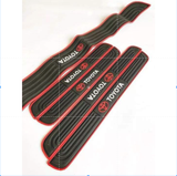 Bộ 4 miếng cao su dán bậc cửa logo sport và các hãng xe