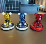 Bearbrick series - Gấu cổ nơ đính đá chứa sáp thơm màu