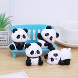 Mô hình gấu trúc mini để bàn biểu cảm dễ thương Ráp trang trí taplo ô tô, bàn học, bàn làm việc, quà tặng