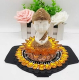 TƯỢNG PHẬT TỌA ĐÀI SEN ĐÍNH ĐÁ